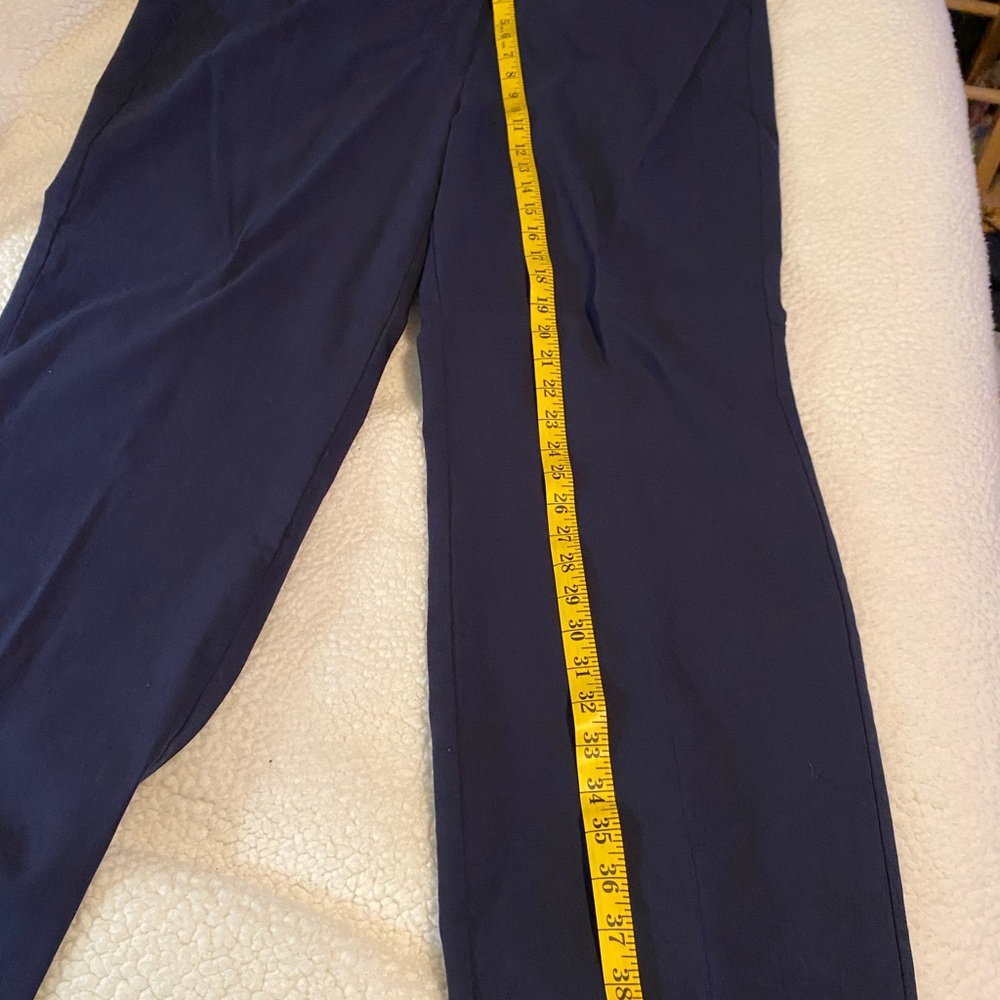 Lane Bryant Women’s Deep Blue Dress Pants elastic waist.  22 regular - Picture 7 of 9